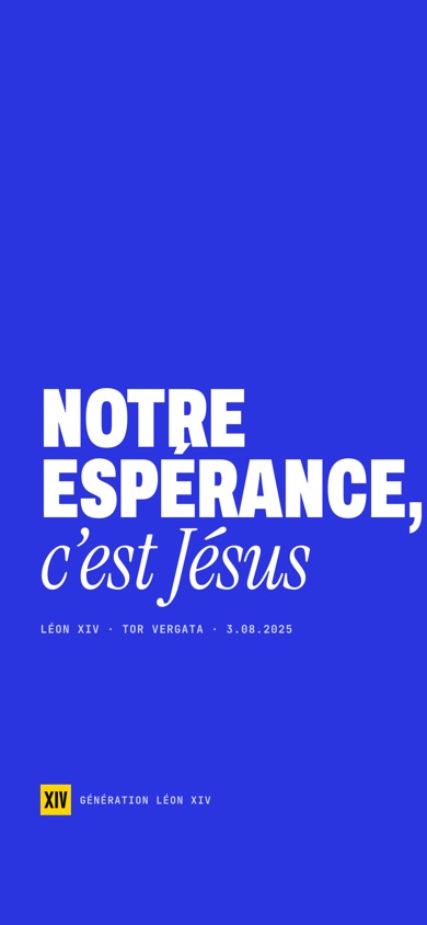 Fond d’écran « Notre espérance, c’est Jésus »